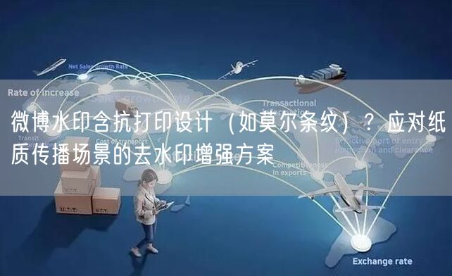 微博水印含抗打印设计（如莫尔条纹）？应对纸质传播场景的去水印增强方案