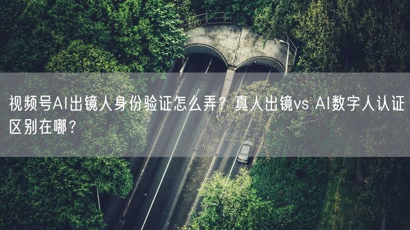 视频号AI出镜人身份验证怎么弄？真人出镜vs AI数字人认证区别在哪？