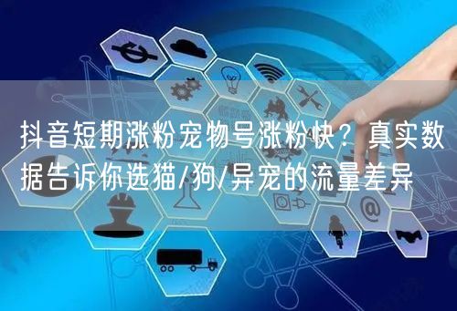 抖音短期涨粉宠物号涨粉快？真实数据告诉你选猫/狗/异宠的流量差异