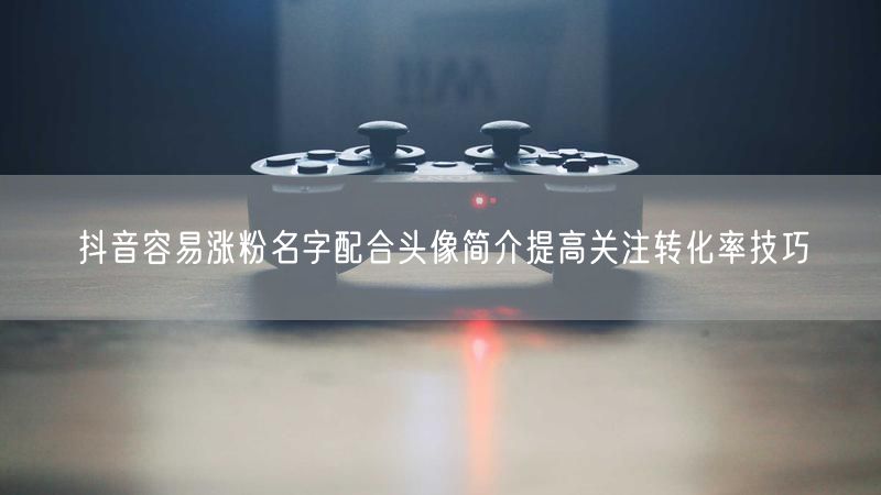 抖音容易涨粉名字配合头像简介提高关注转化率技巧