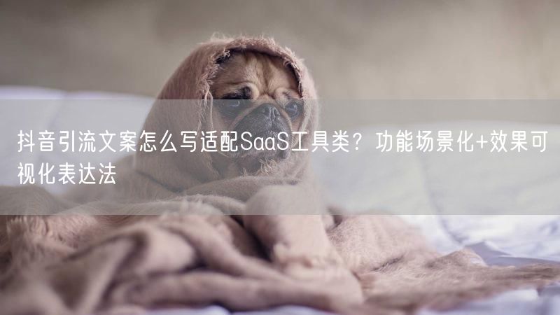 抖音引流文案怎么写适配SaaS工具类？功能场景化+效果可视化表达法