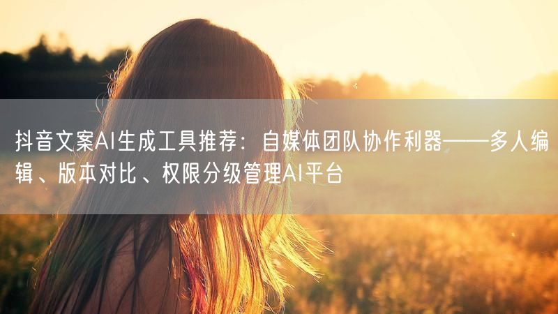 抖音文案AI生成工具推荐：自媒体团队协作利器——多人编辑、版本对比、权限分级管理