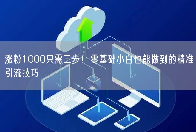 涨粉1000只需三步！零基础小白也能做到的精准引流技巧