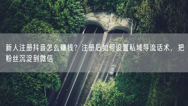 新人注册抖音怎么赚钱？注册后如何设置私域导流话术，把粉丝沉淀到微信